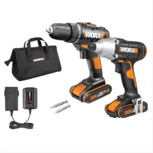 WORX Drill 30Nm & Impact Driver 140Nm Combo 20V Kit
