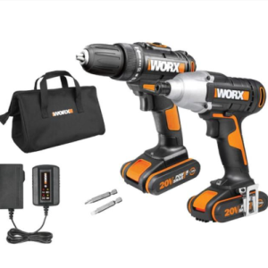 WORX Drill 30Nm & Impact Driver 140Nm Combo 20V Kit