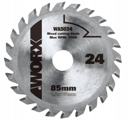 WORX 85mm 24T TCT Blade