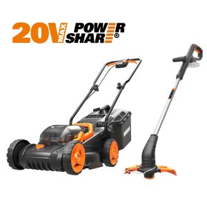WORX Mower 34 cm & Trimmer With Batteries & Charger | WG927E